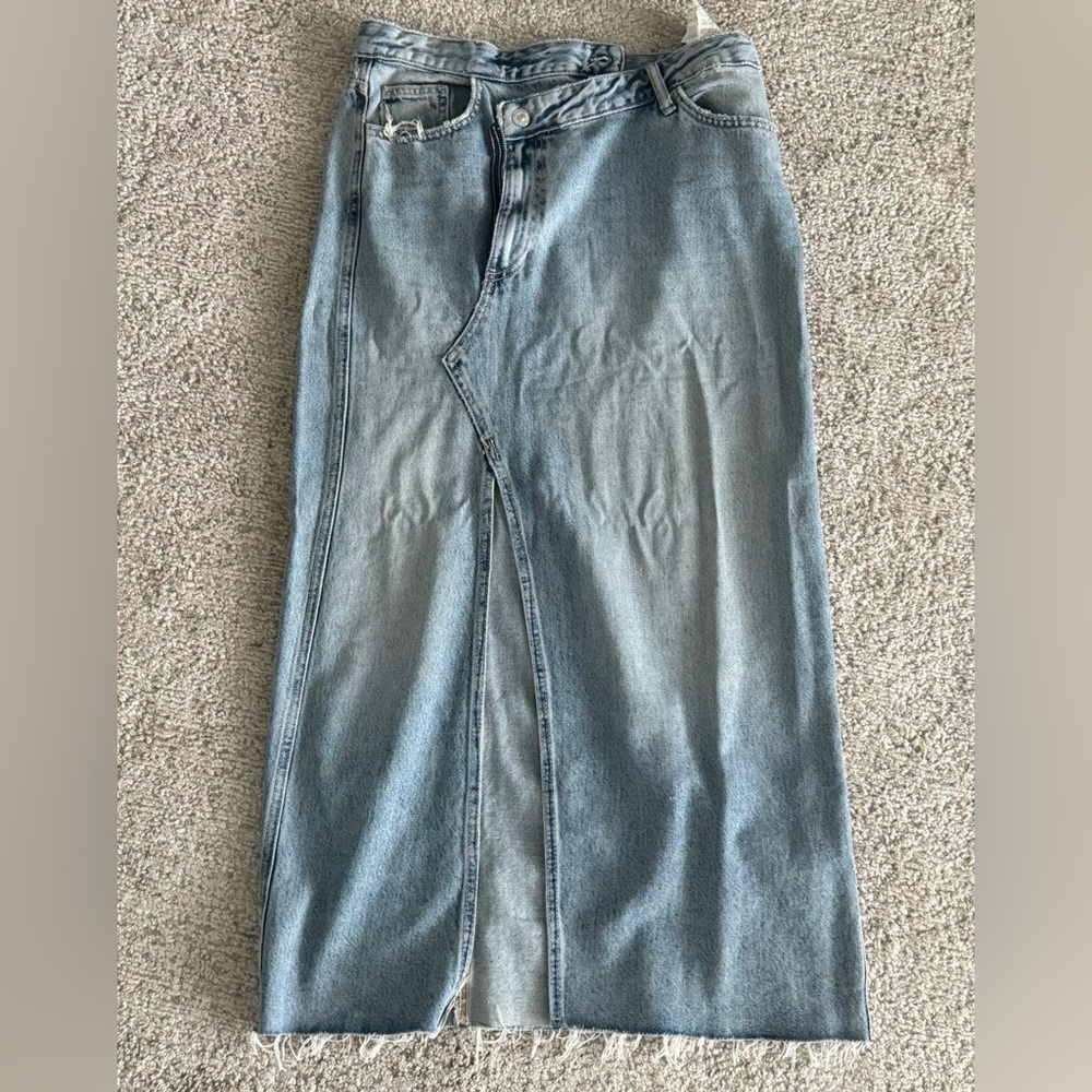 Zara Blue Denim Skirt